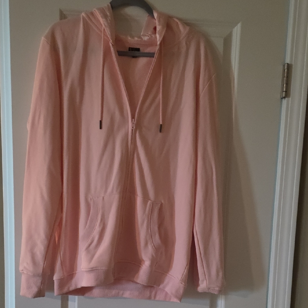 Pink Zip-Up Hoodie